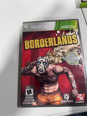 Microsoft Borderlands Video Game Back Cover - Red, Yellow, Black